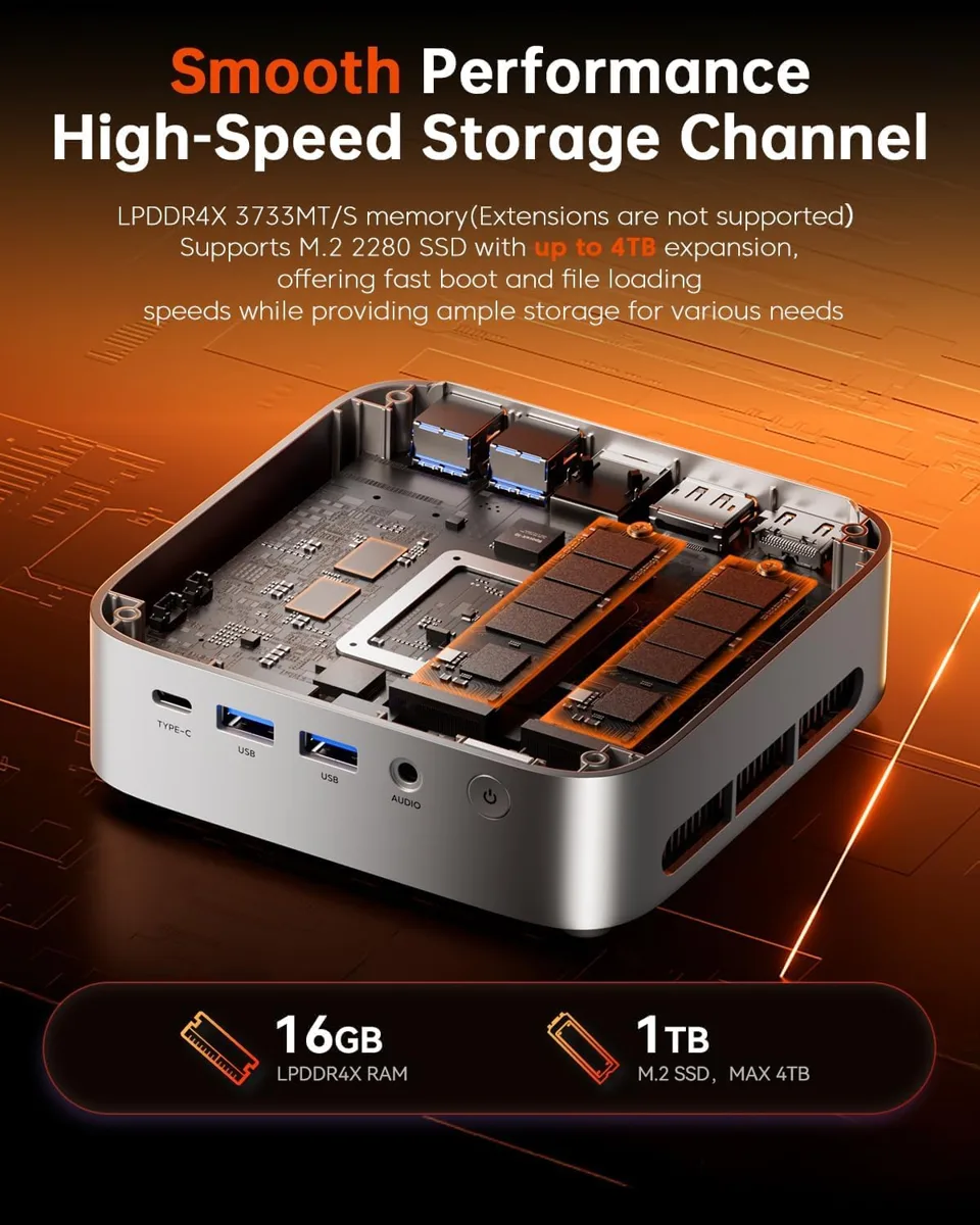 Inside the ACEMAGIC K1: LPDDR4X memory and M.2 SSD