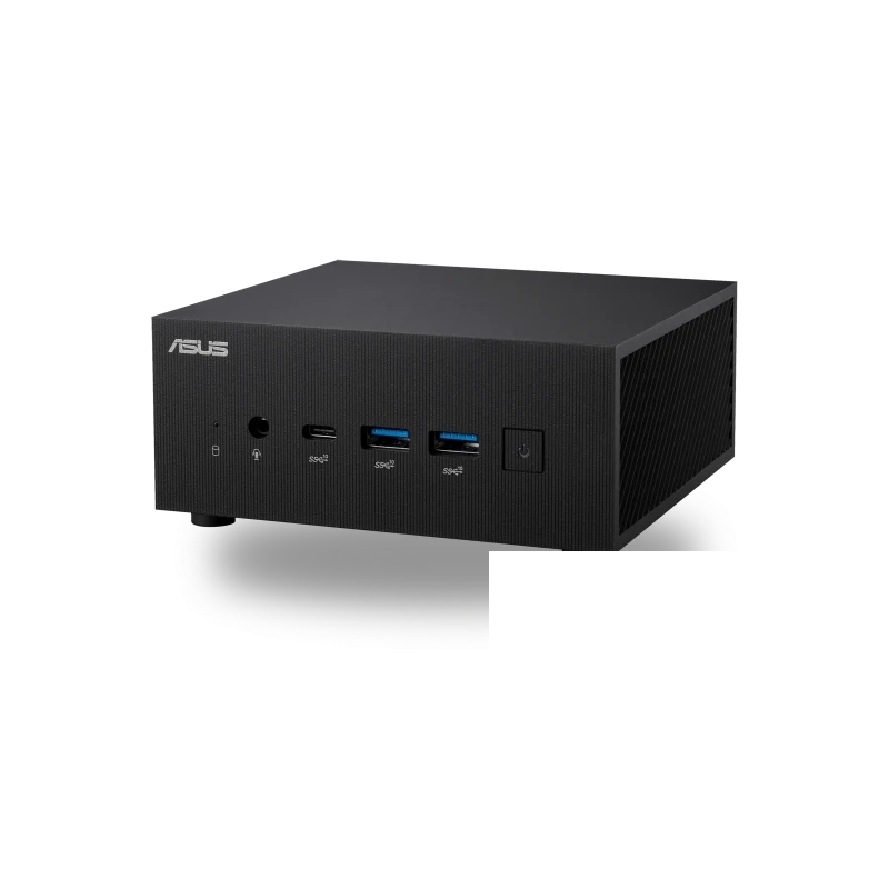 ASUS ExpertCenter PN64 business mini PC, front three-quarter view