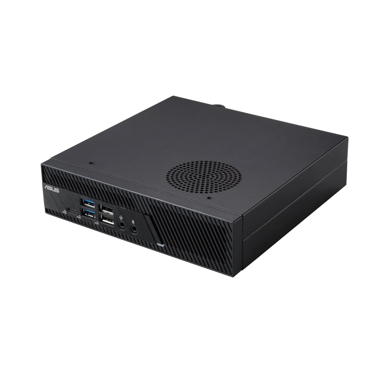 ASUS MiniPC PB63 commercial mini PC, front three-quarter view