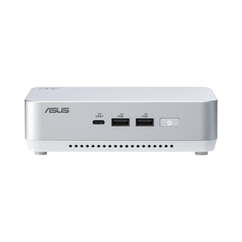ASUS NUC 14 Pro+ mini PC, front three-quarter view