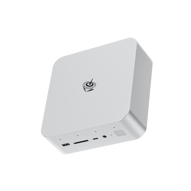Beelink GTi14 Ultra mini PC, front three-quarter view