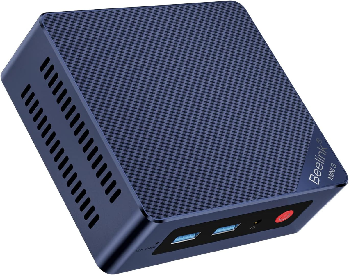 Beelink Mini S13 mini PC, top-down view