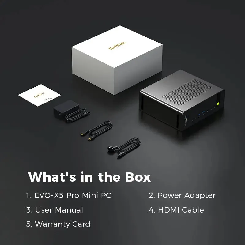 What's in the GMKtec EVO-X5 Pro box
